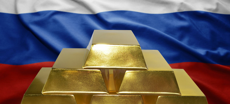 Podíl zlata v ruských rezervách poprvé překonal sumu amerických dolarů